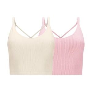 Lemon - Women’s 2-pack Ribbed Yoga Bra